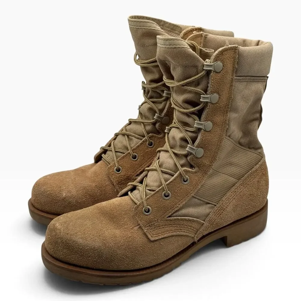 Belleville Mens 6R Steel Toe Hot Weather Desert Combat Boots Tan Made USA